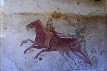 AurigeAncient OstiaItalyのドムスの絵画